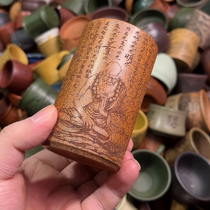 紫砂茶杯全手工紫砂主人杯