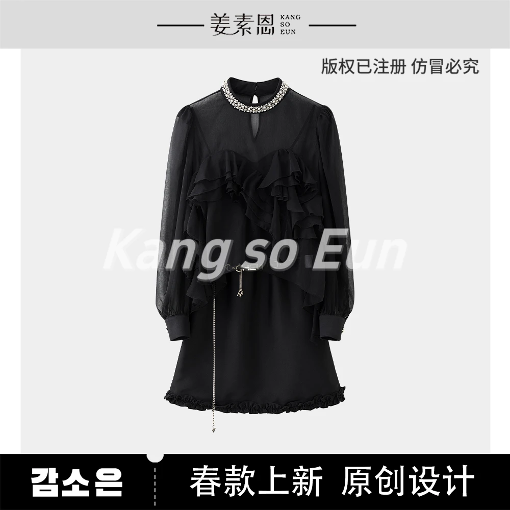 【许半夏推荐】【松梦林烟】气质时尚设计感休闲套装GY25CT070018