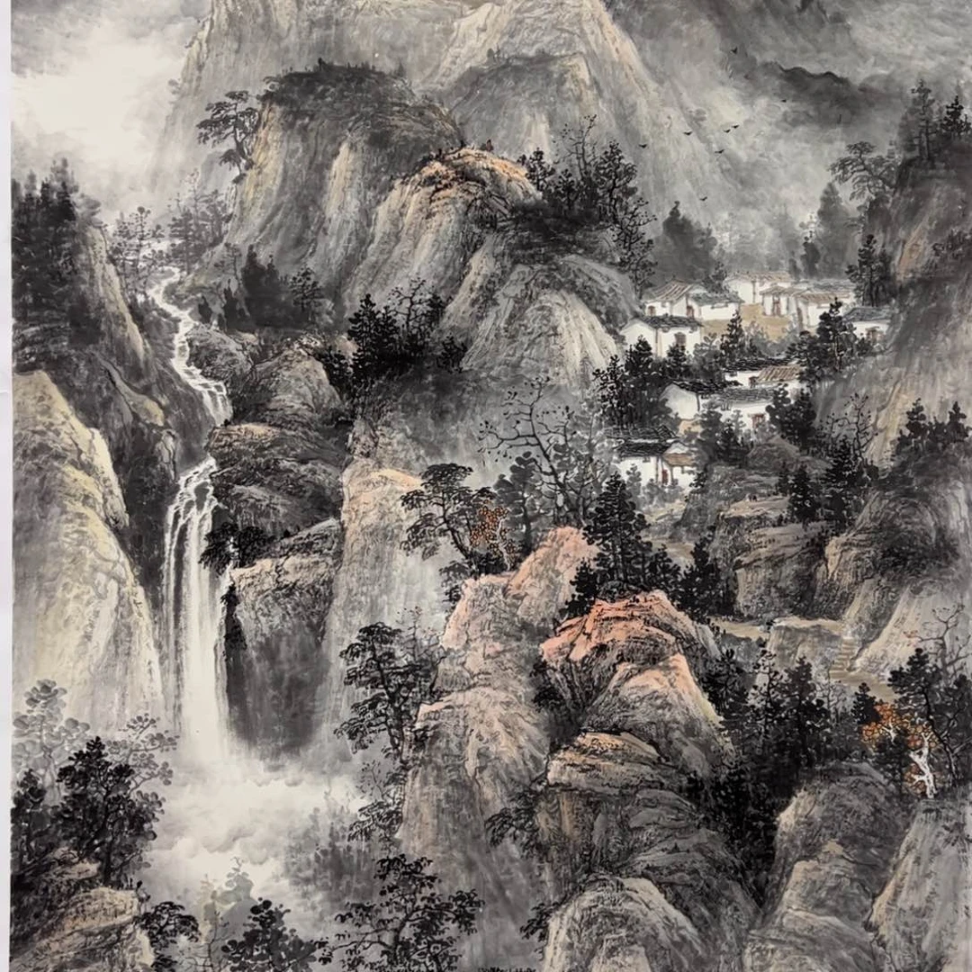 富***人国画刘兴文老师精品