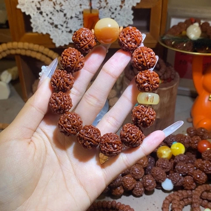 金刚菩提手串186玉华yjm灰扣