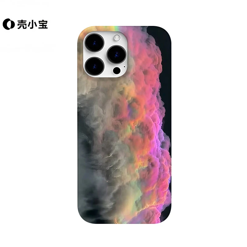 七彩祥云适用于苹果16promax小众iPhone15小米vivo华为oppo手机壳