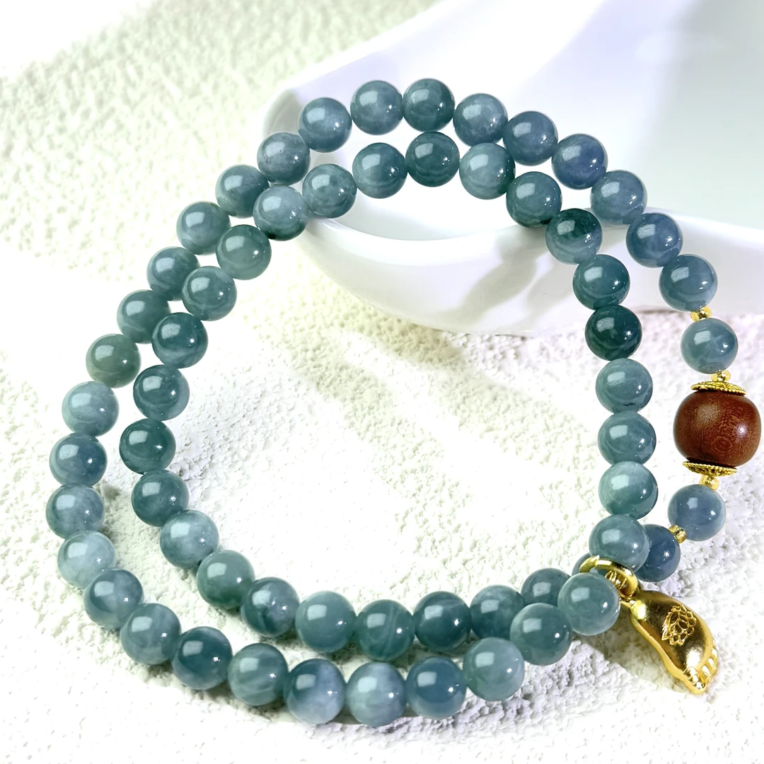 【然然家】蓝水翡翠双圈手链