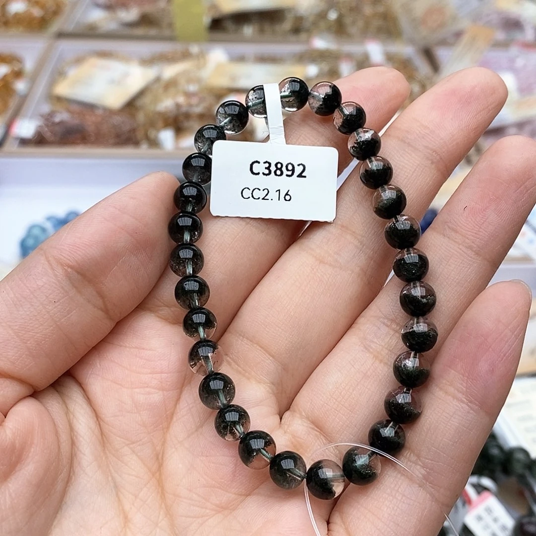 水晶手链未镶嵌混****活C3892绿幽灵