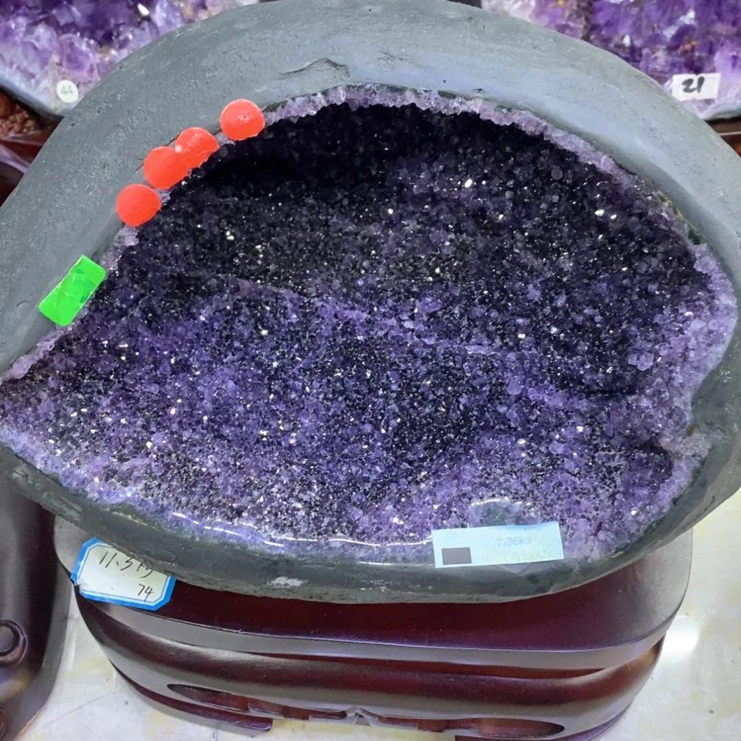 紫晶摆件未镶嵌好好