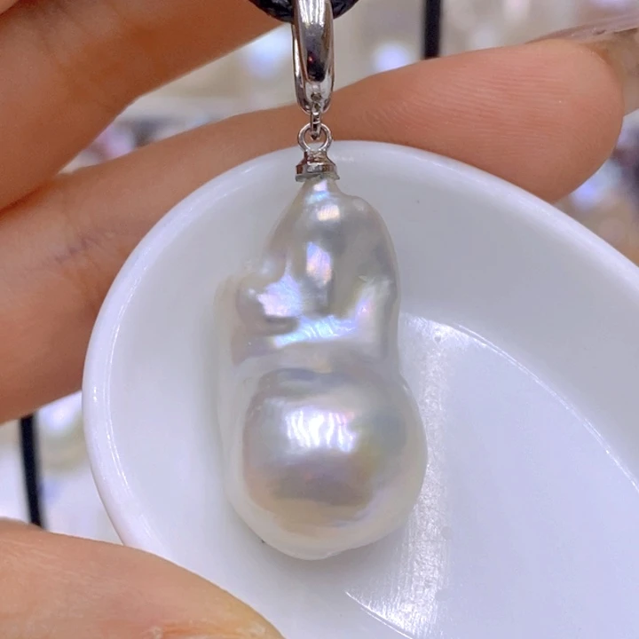 未镶嵌淡水珍珠吊坠(赠链)