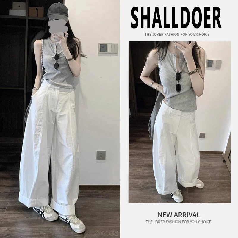 韩系穿搭一整套2025年夏季新款超火港风松弛感背心显瘦休闲套装潮