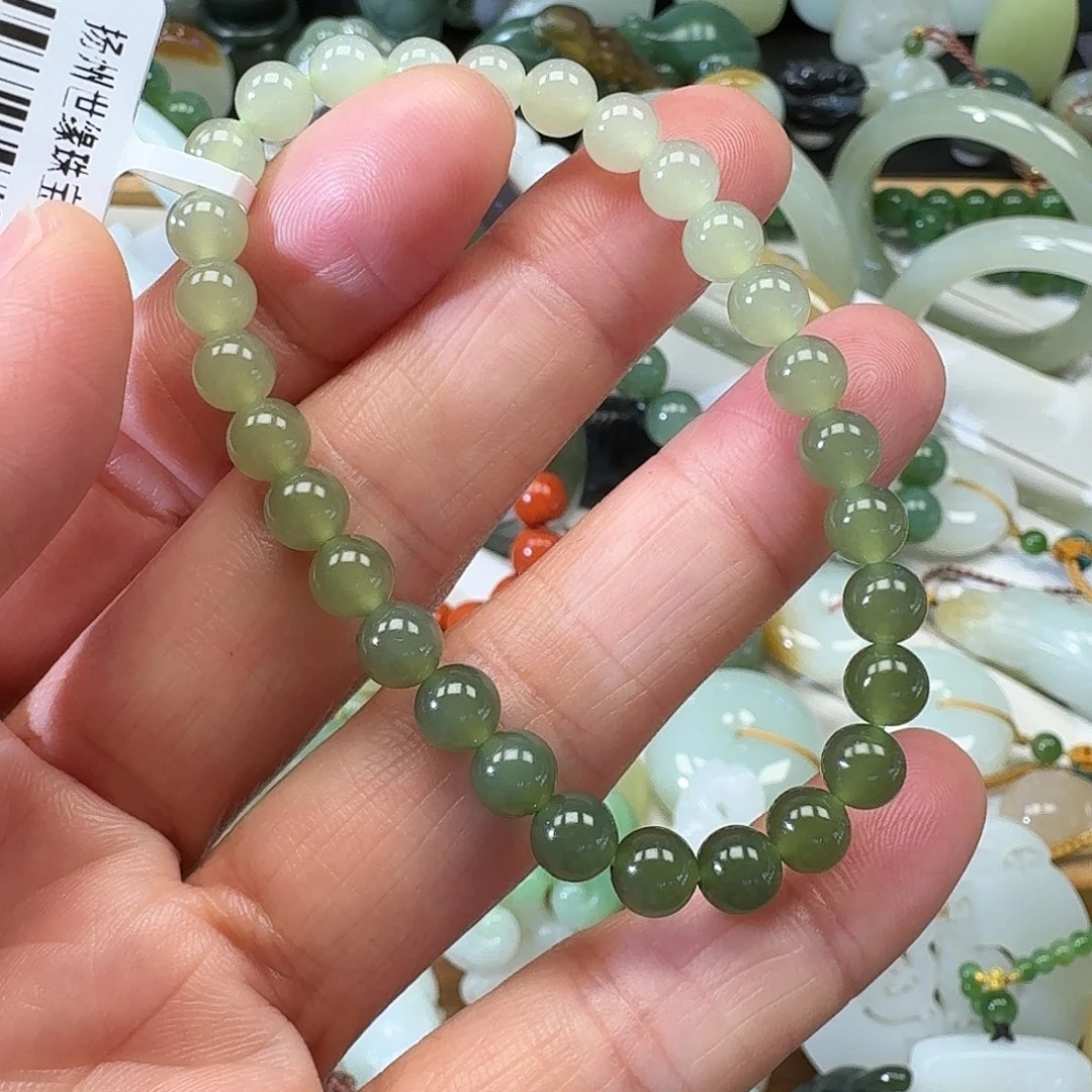 和田玉未镶嵌手链