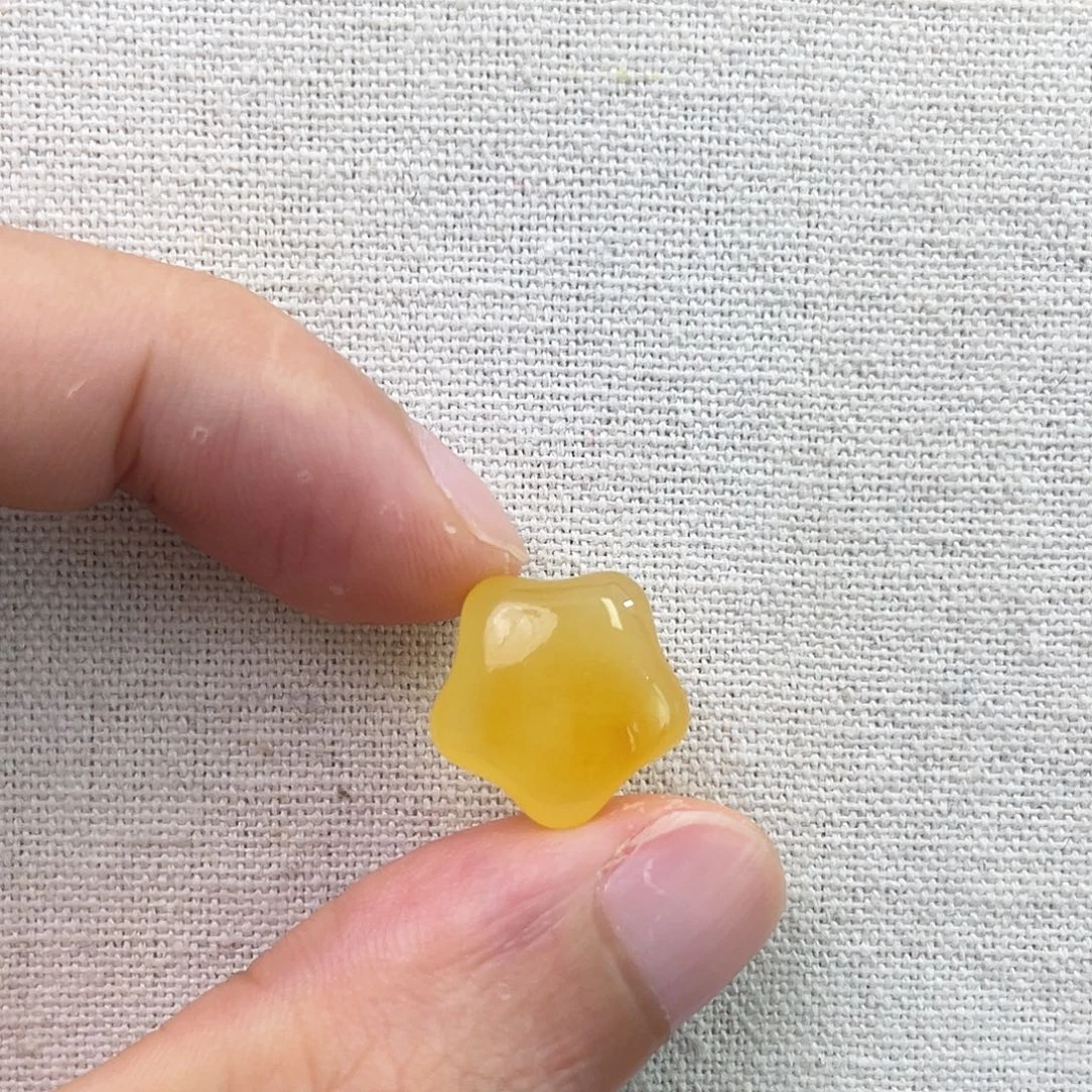 琥珀未镶嵌裸石星星