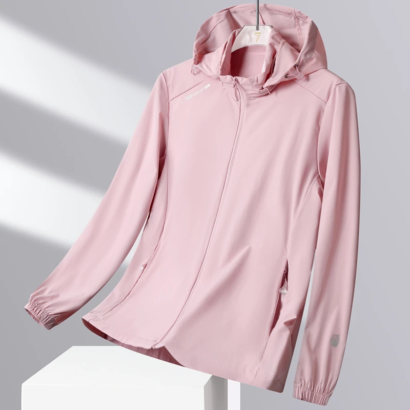 雅鹿优选女装冰丝防晒衣夏季弹力女款透气防晒服薄款户外休闲外套