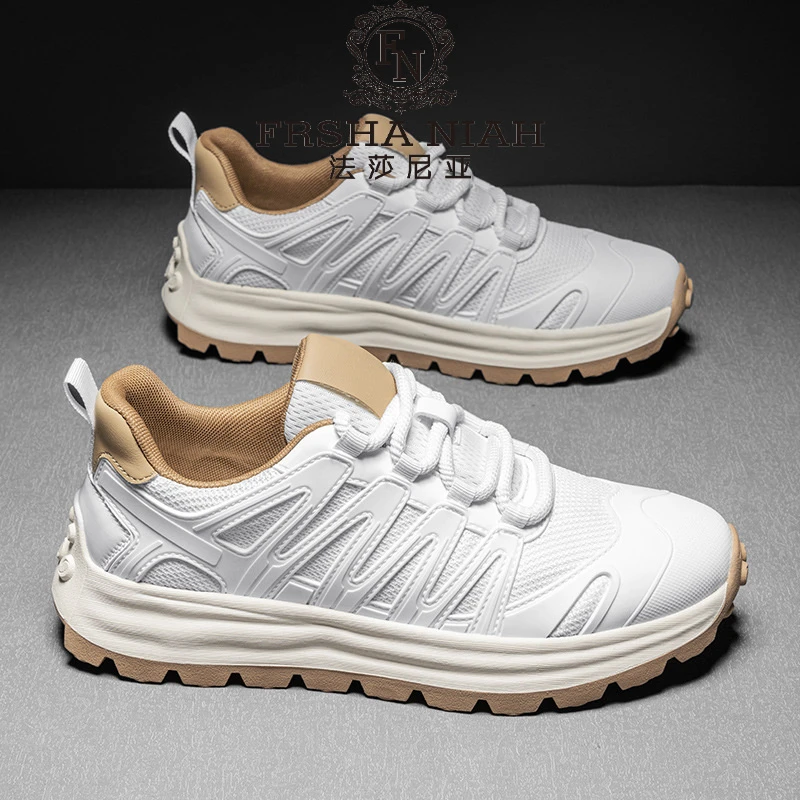 法莎尼亚时尚男士运动鞋潮流厚底青年阿甘鞋夏季低帮户外休闲鞋男