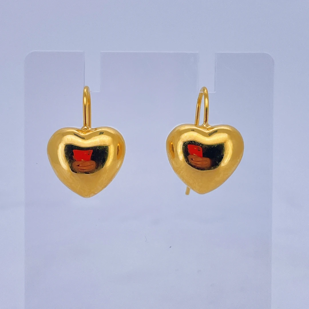 足金999 黄金心形耳钩 3.77 2406015212