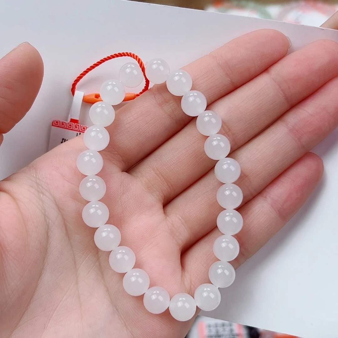 手串未镶嵌和田玉浅**笺