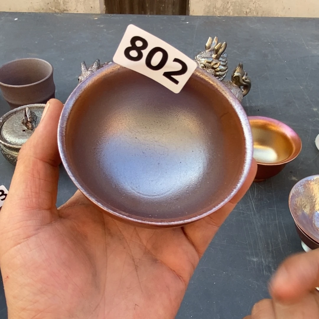 柴烧茶杯子陶瓷材质