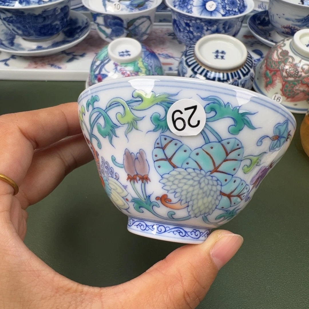 陶瓷景德镇纯手工纯手绘茶具木木29