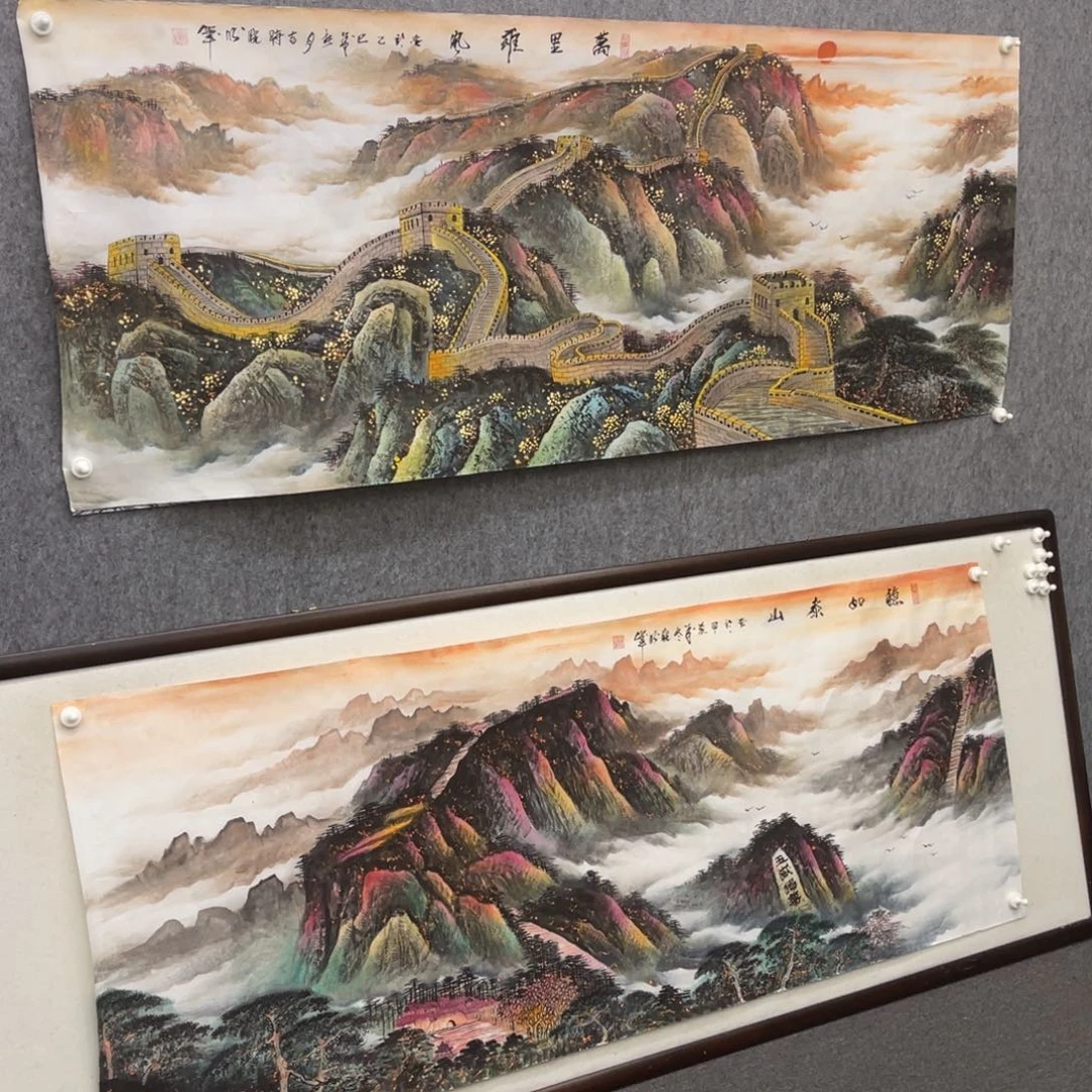 国画万里雄风六尺画芯一幅