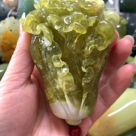 蛇纹石玉未镶嵌手把件