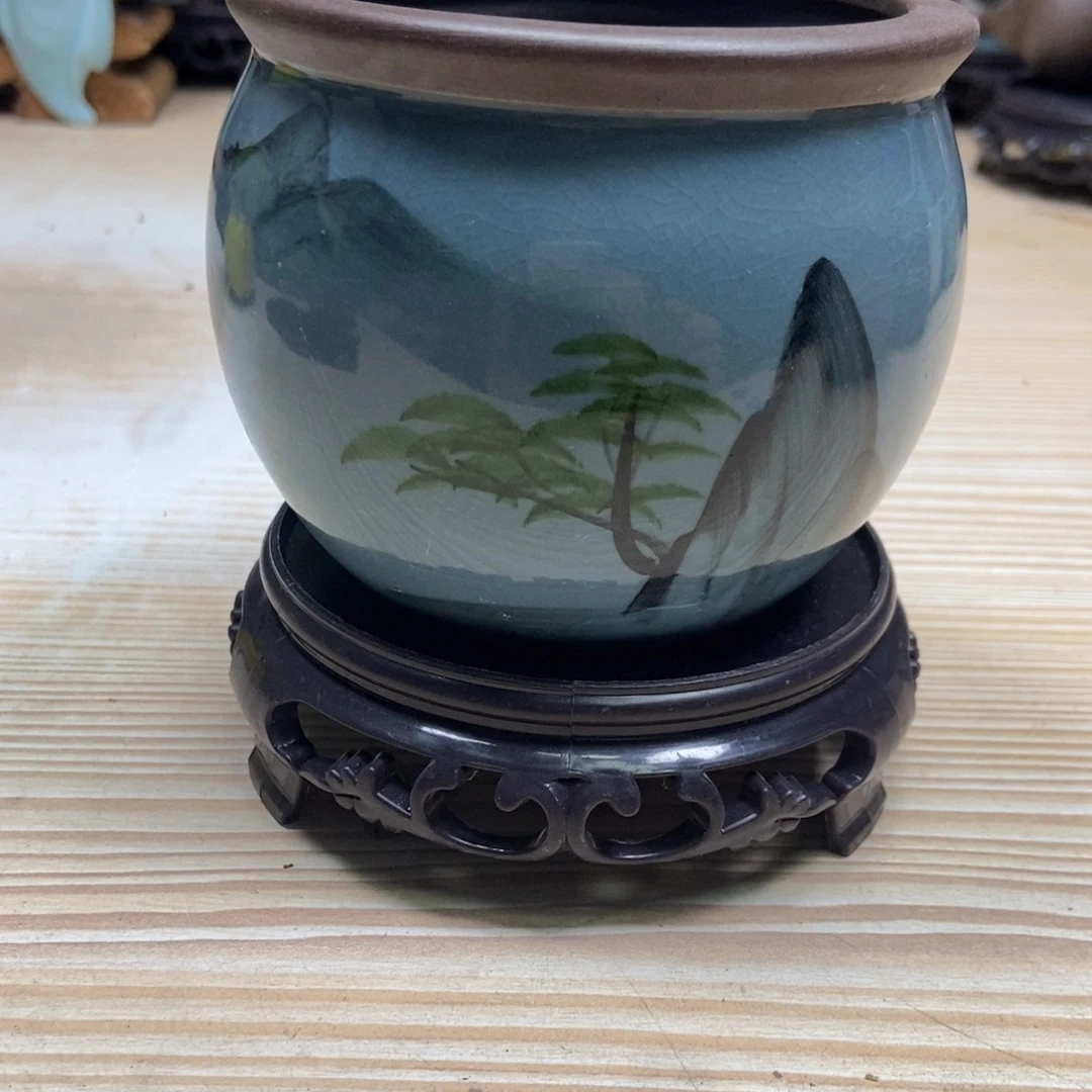 瓷片陶瓷花盆陶瓷艺术