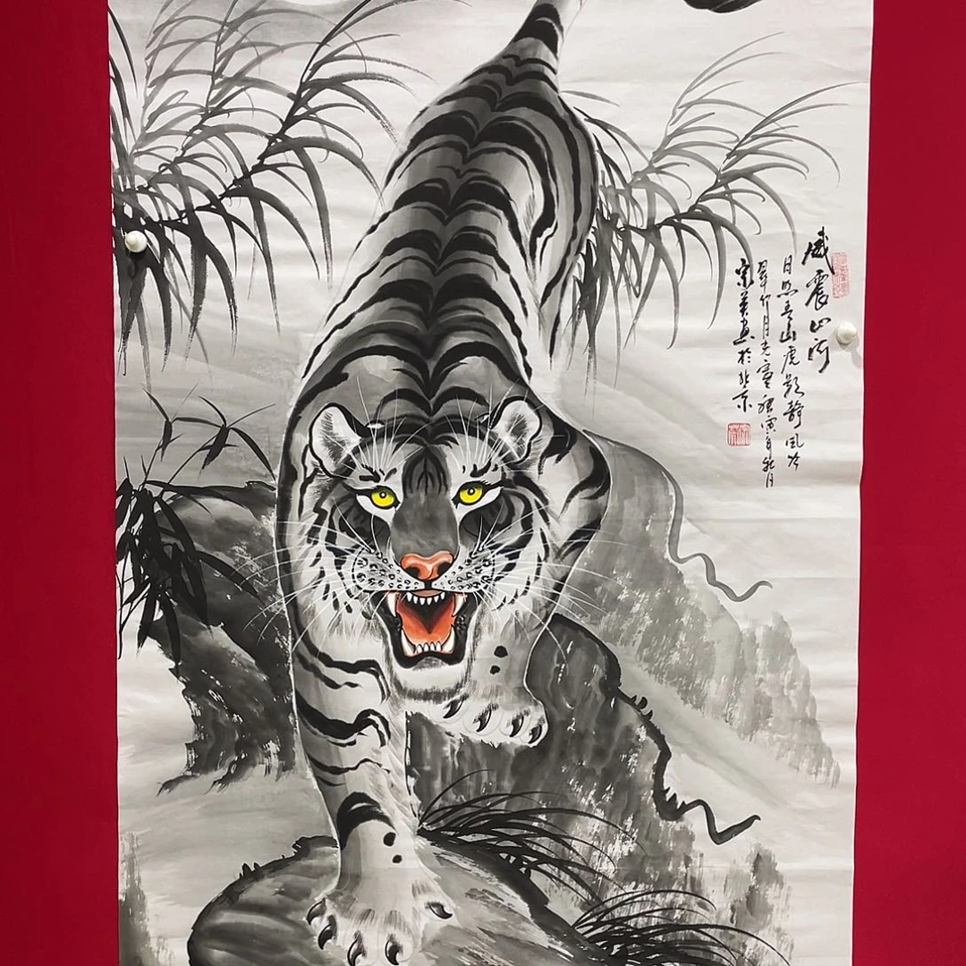 国画今天上午国画作品展示