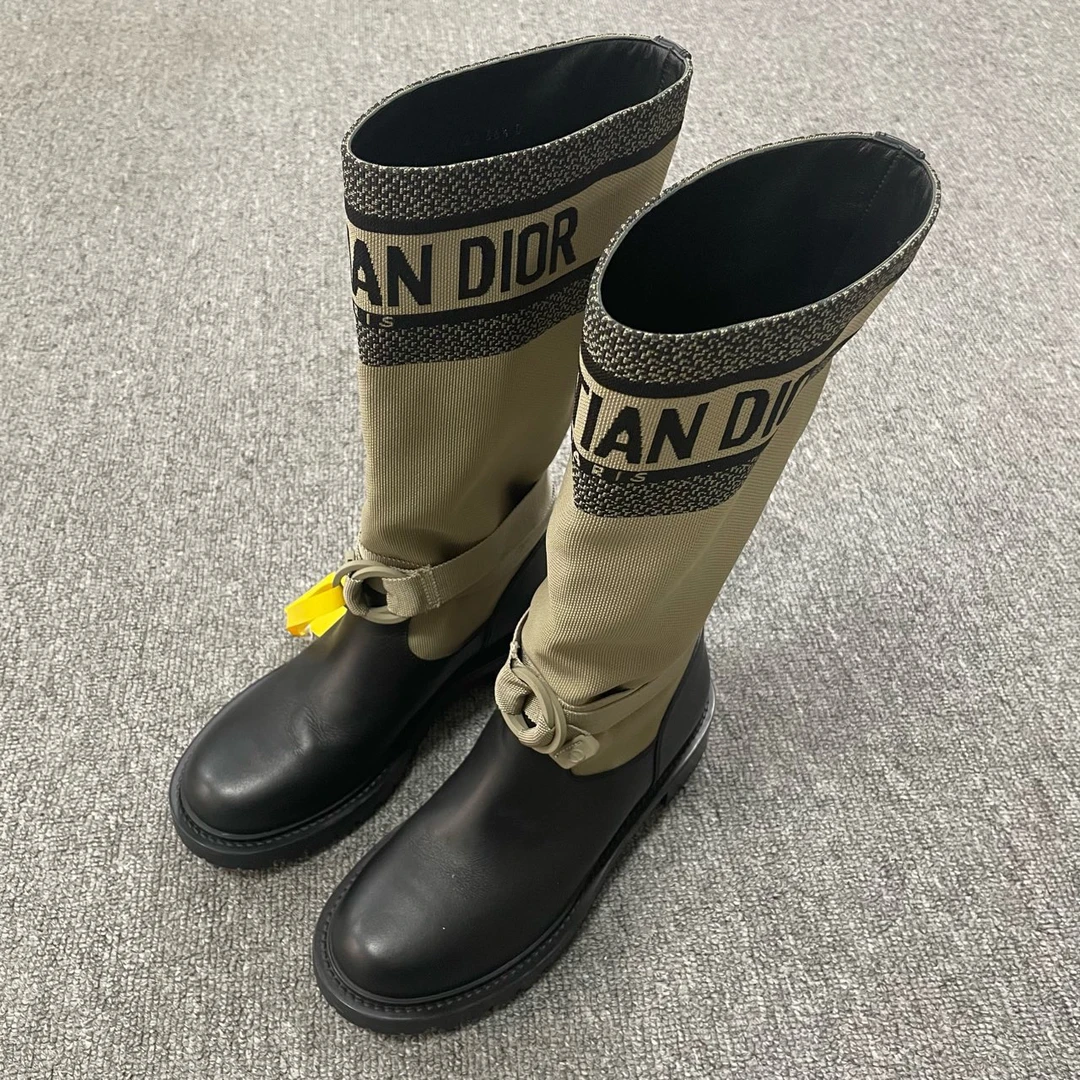 95新 DIOR/迪奥 D-Major 时尚百搭高筒靴  36.5码/5657