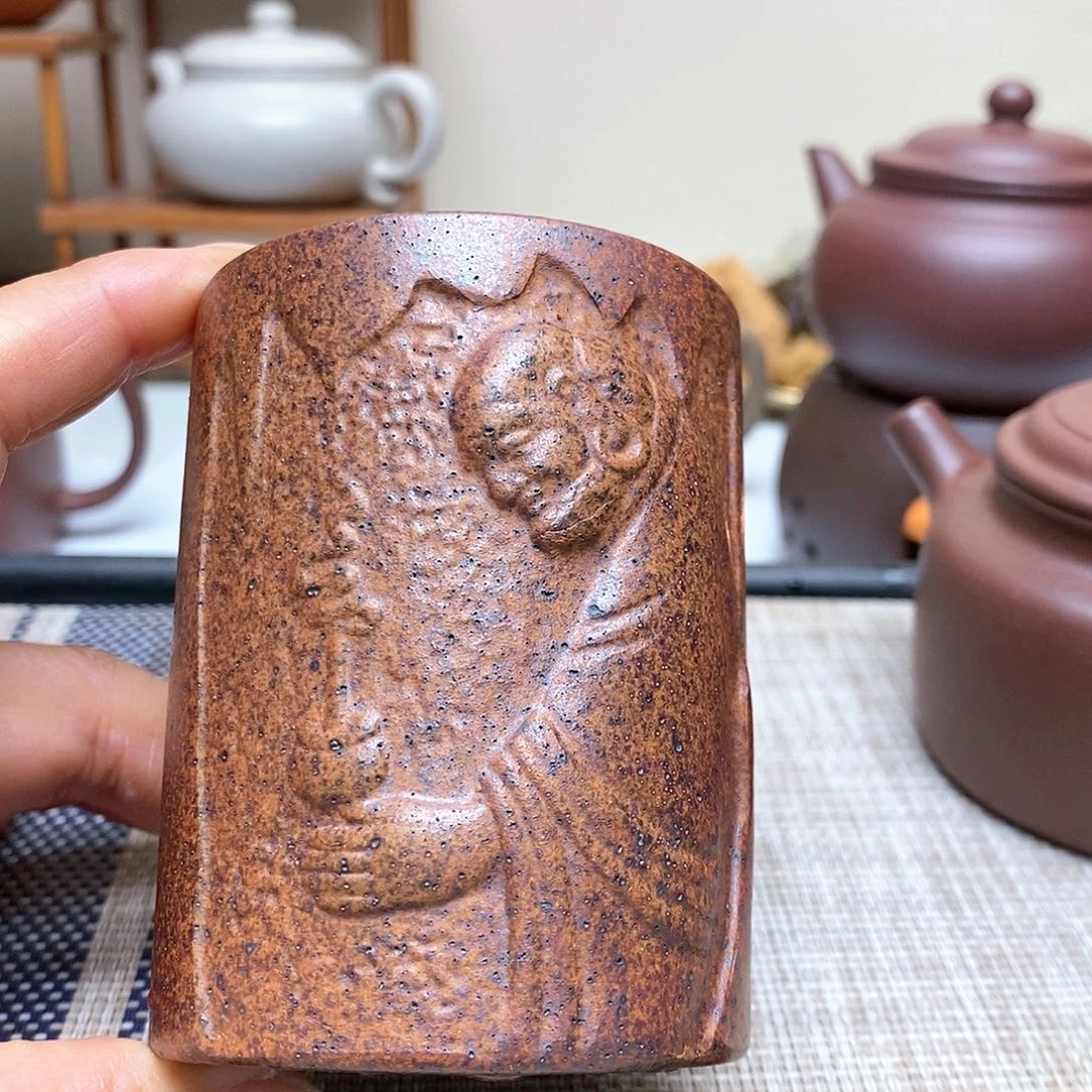 紫砂茶壶景*160毫升零添加麻子杯