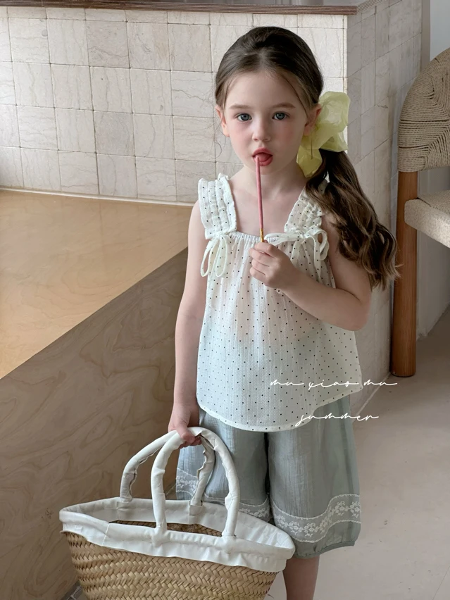 K3【沐小沐8070白点点套】童装