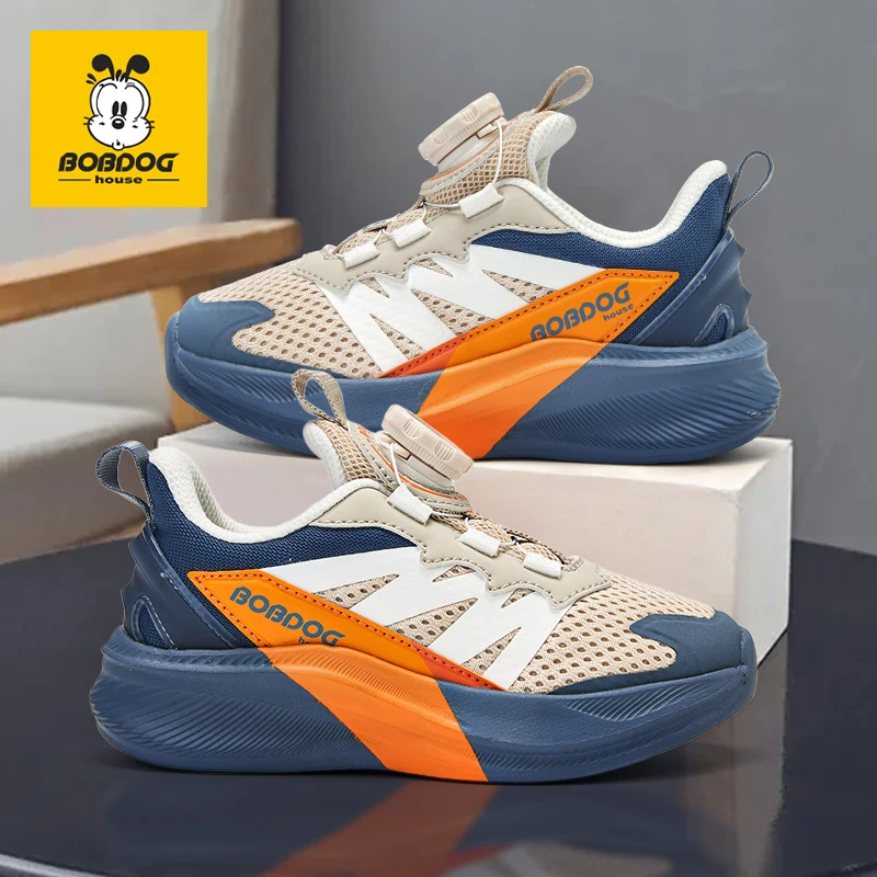 巴布豆儿童鞋女小孩鞋子儿童透气软底运动鞋男童户外6-12岁潮童鞋