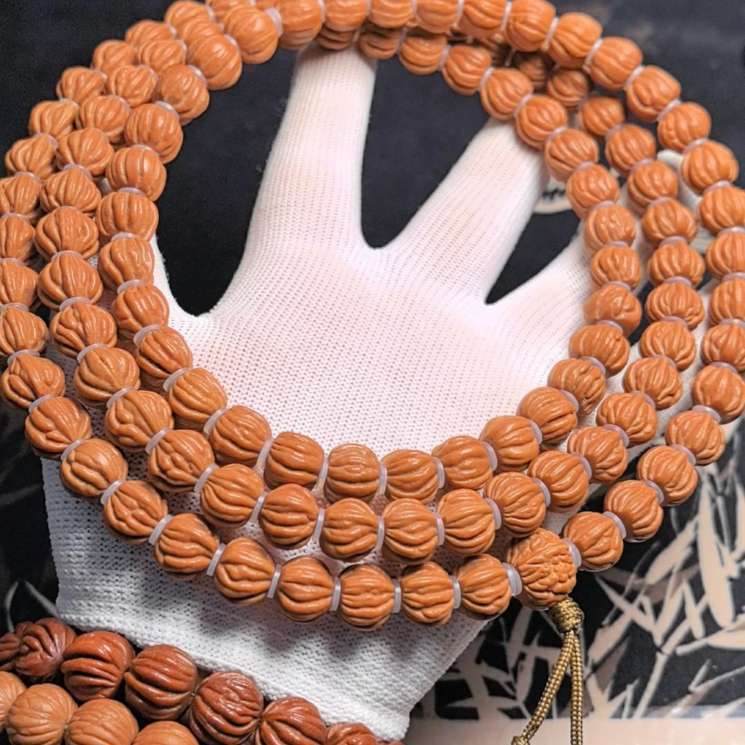 桃核手串京八棱脖挂