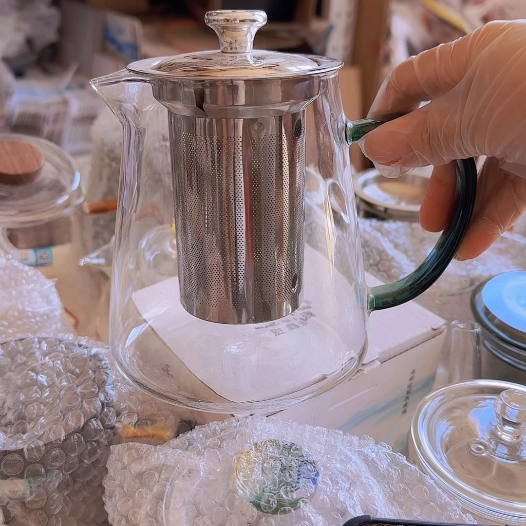 高硼硅玻璃茶水分离G705钢 湖绿