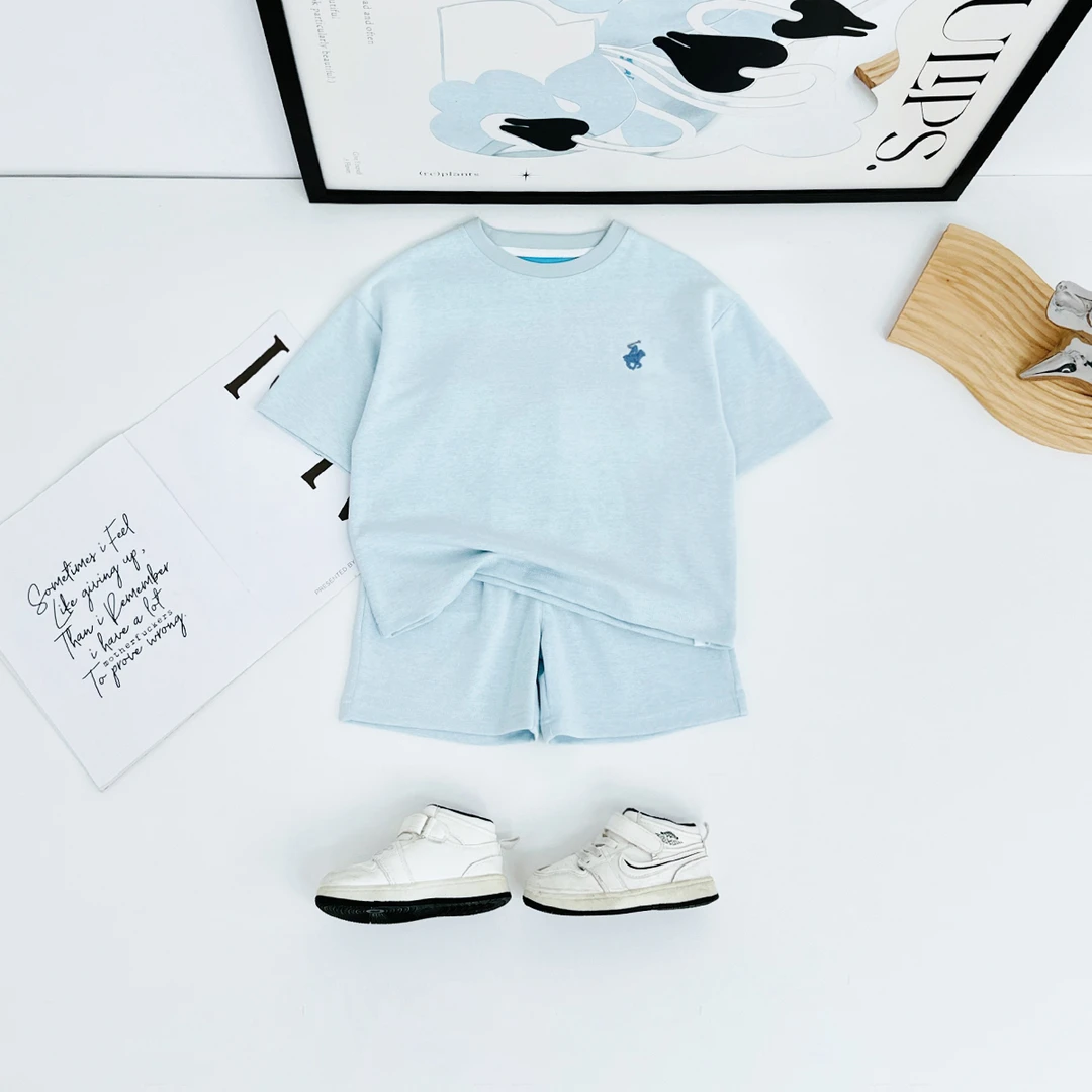 儿童夏装套装夏季2025新款男童短袖两件套 HZ25513 悠悠童话童装