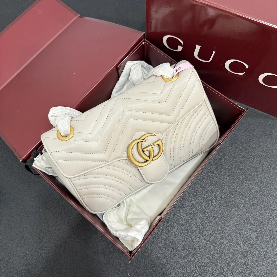 未使用 GUCCI/古驰 壹所奢品GUCCI 马蒙26 灰金 全新