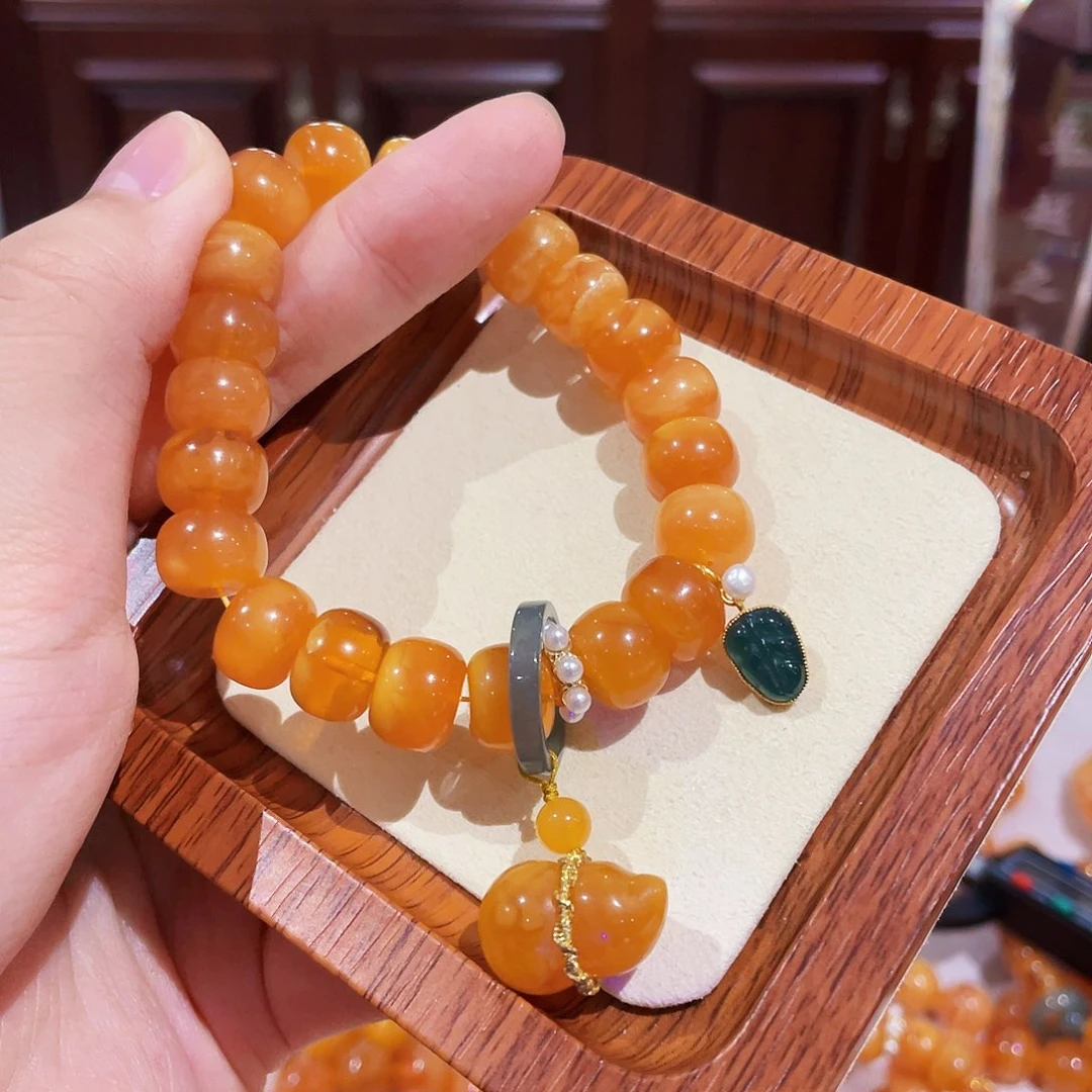 蜜蜡手链未镶嵌手串
