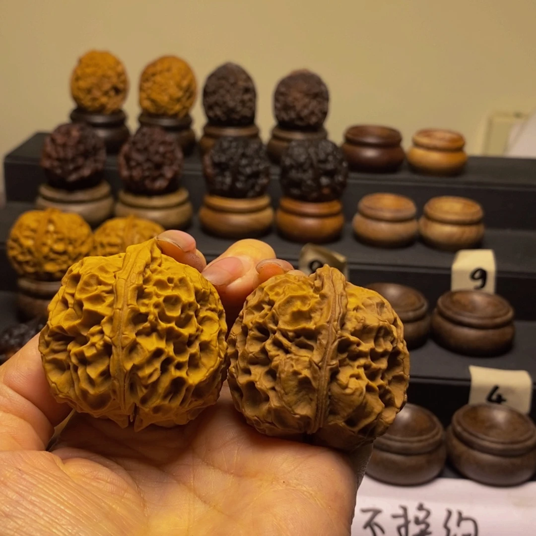 吊坠文玩核桃凤凰牡丹44