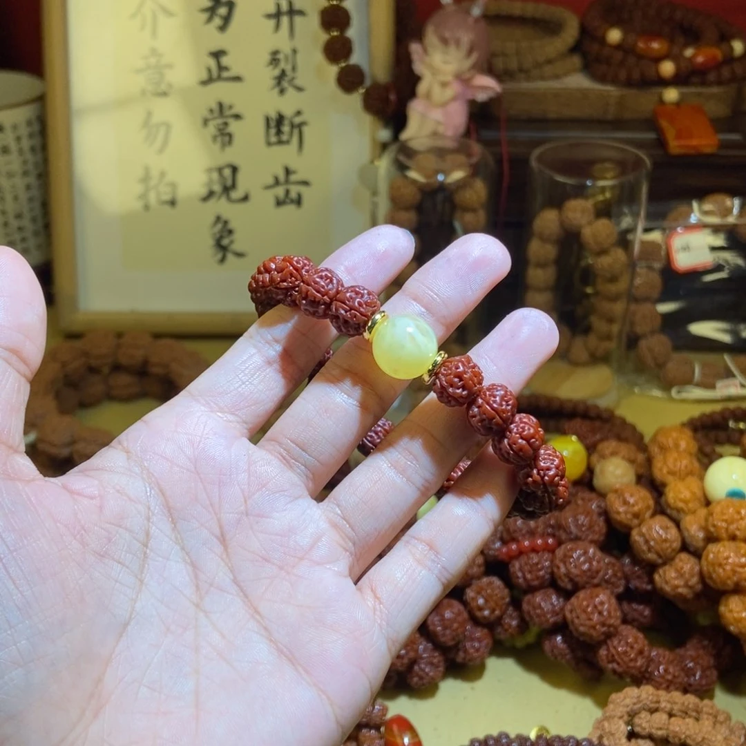 金刚菩提吊坠115玉化单黑金刚