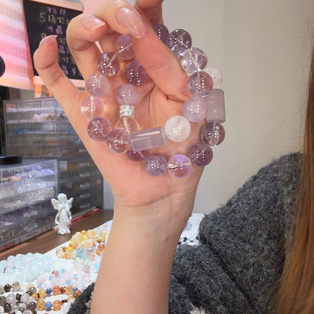 手链烟晶银S925镶嵌