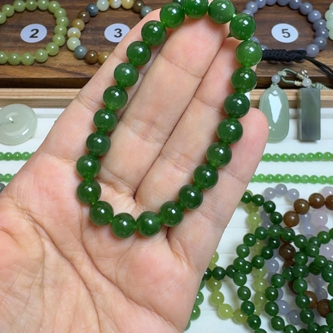 和田玉未镶嵌手链