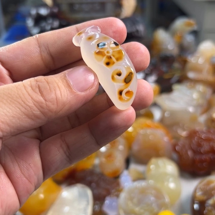 玛瑙/玉髓吊坠(不含链)未镶嵌