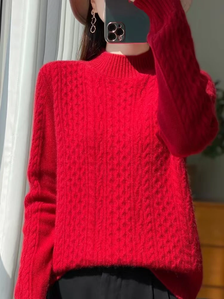 【集合款】重磅加厚立体扭花打底衫