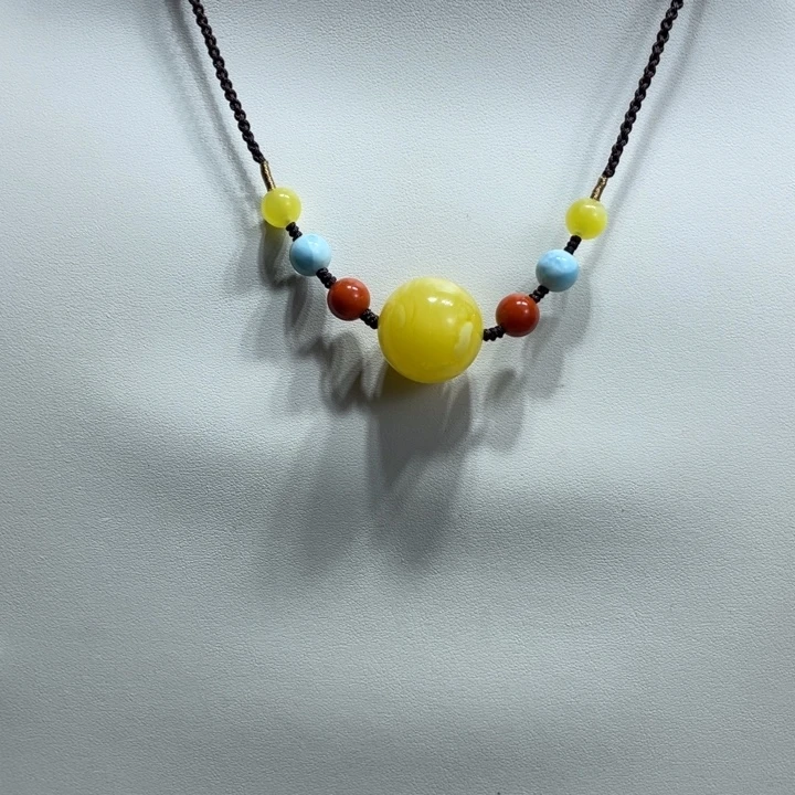 蜜蜡未镶嵌颈饰18.3mm