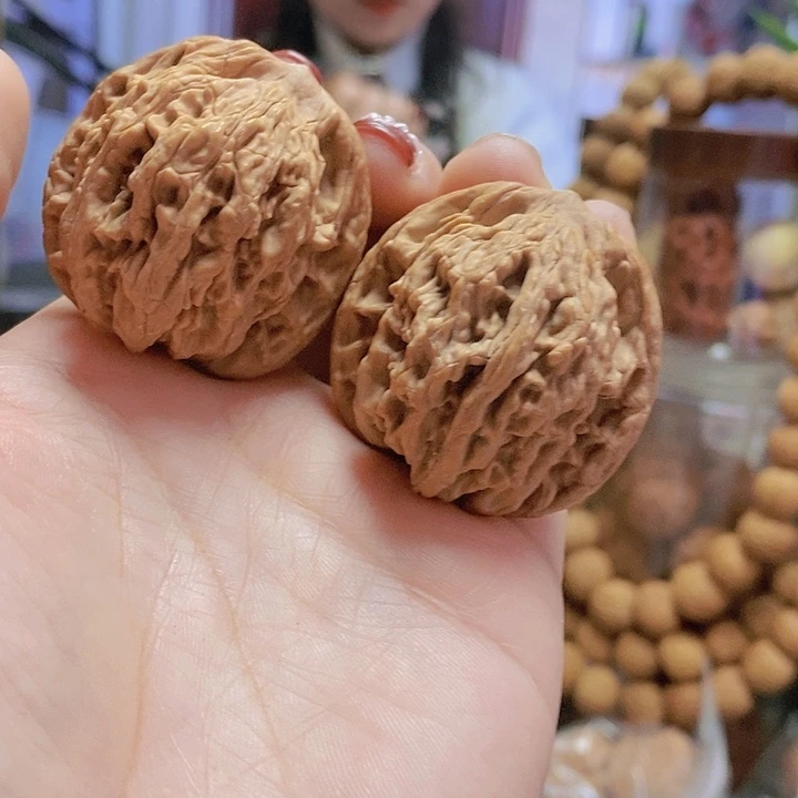 【闪购商品】文玩核桃把件39.5虎头