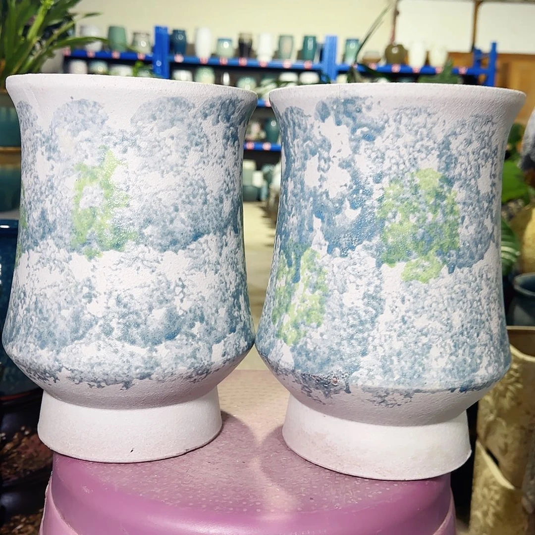 紫砂花盆高24口16