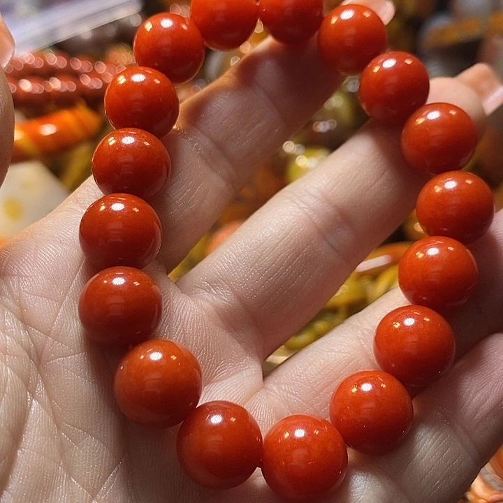 骑***鸭玛瑙/玉髓未镶嵌手链