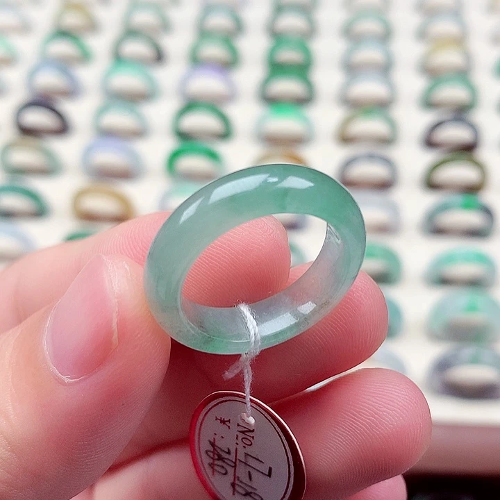 未镶嵌戒指翡翠17-18号