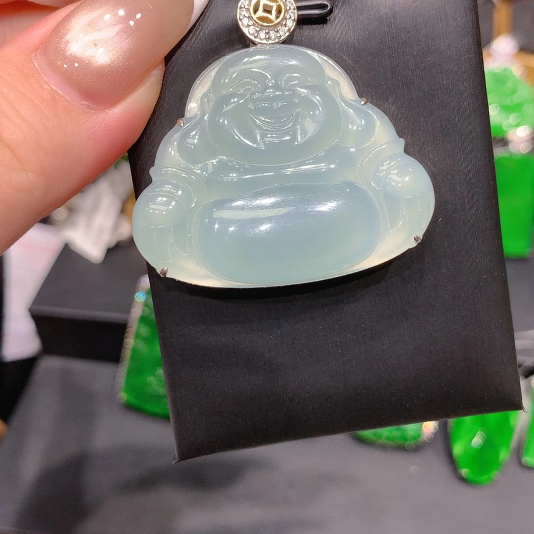 【闪购商品】颈饰银S925镶嵌翡翠柒姐