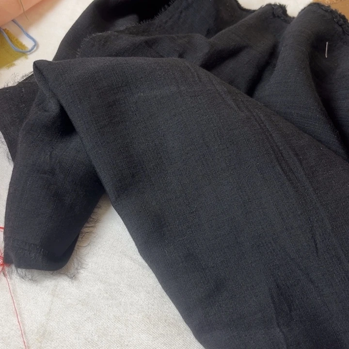棉混纺黑色麻棉1.5米