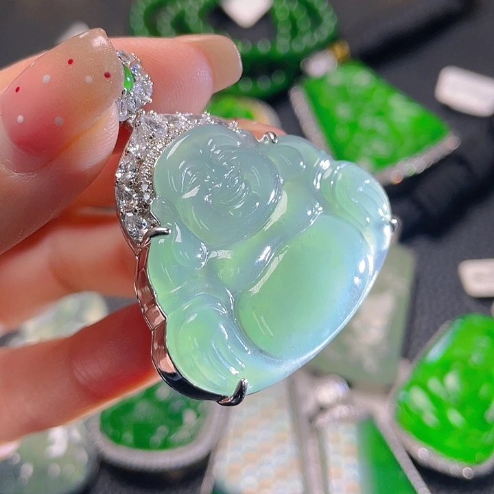 翡翠颈饰未镶嵌12，