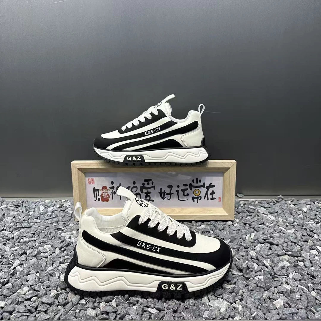 秋冬男士单棉同款加绒保暖百搭时尚厚底休闲鞋舒适软底男士潮鞋