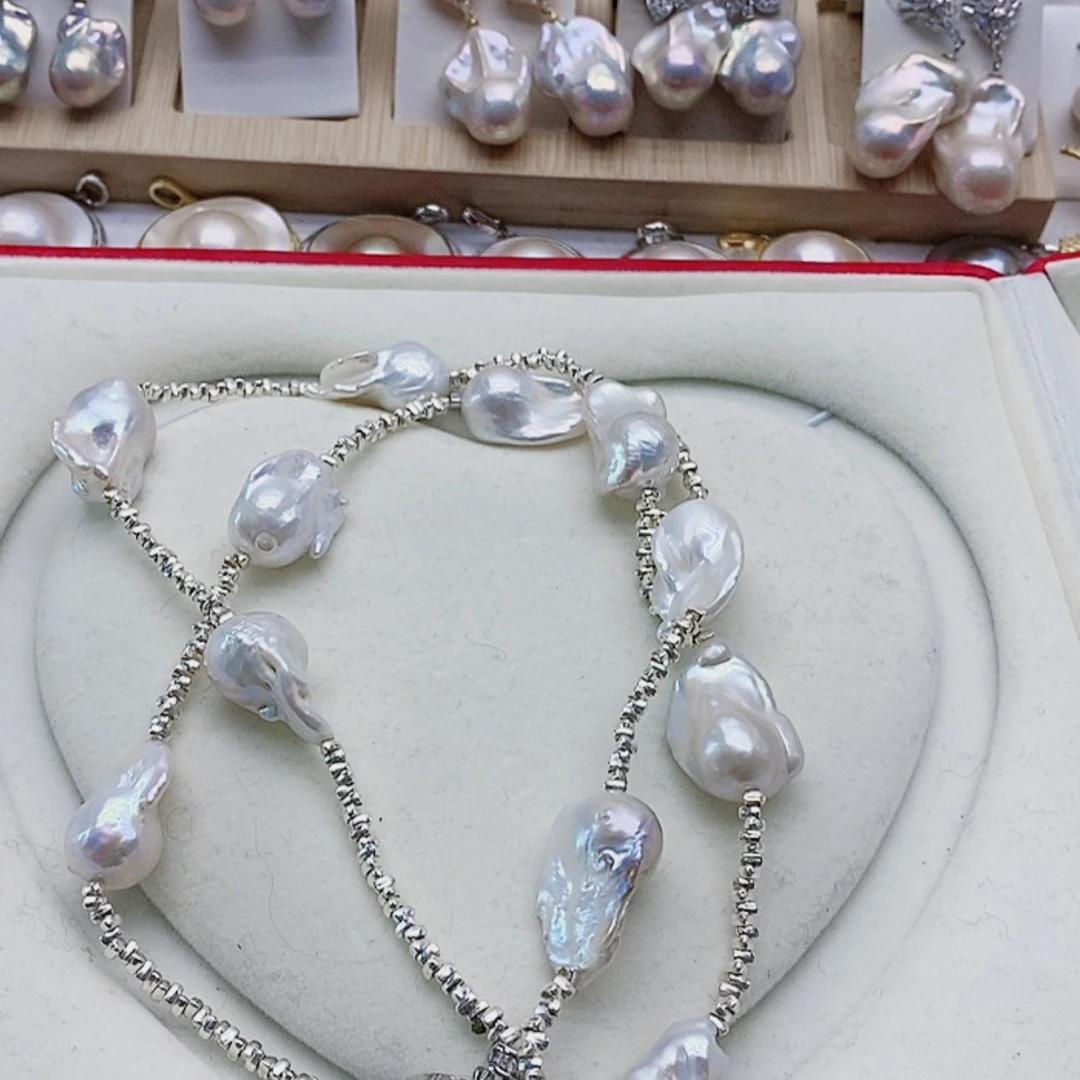 【闪购商品】淡水珍珠耳饰银S925镶嵌A**丹