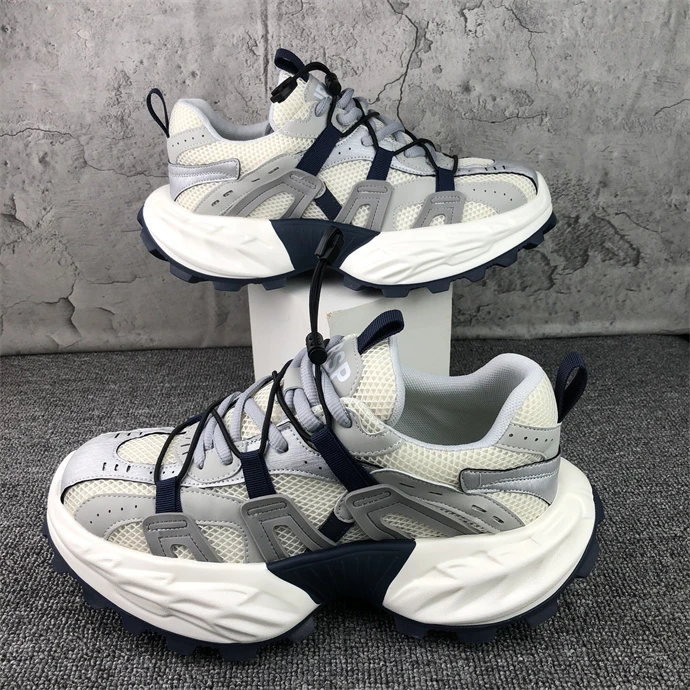 复古厚底爆款老爹鞋男202年新款夏季休闲松糕透气轻便增高运动鞋