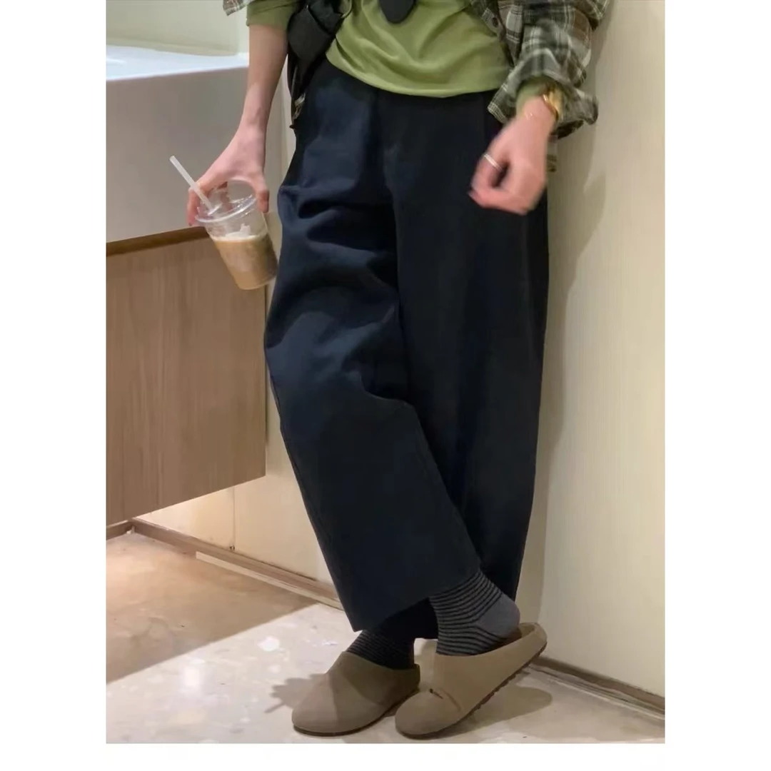 新款韩版简约纯色百搭休闲裤K591