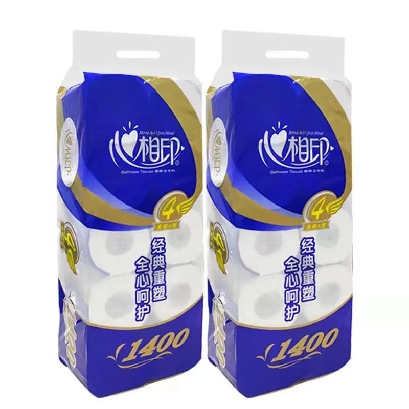 心相印蓝色有芯卫生纸140g*10BT910